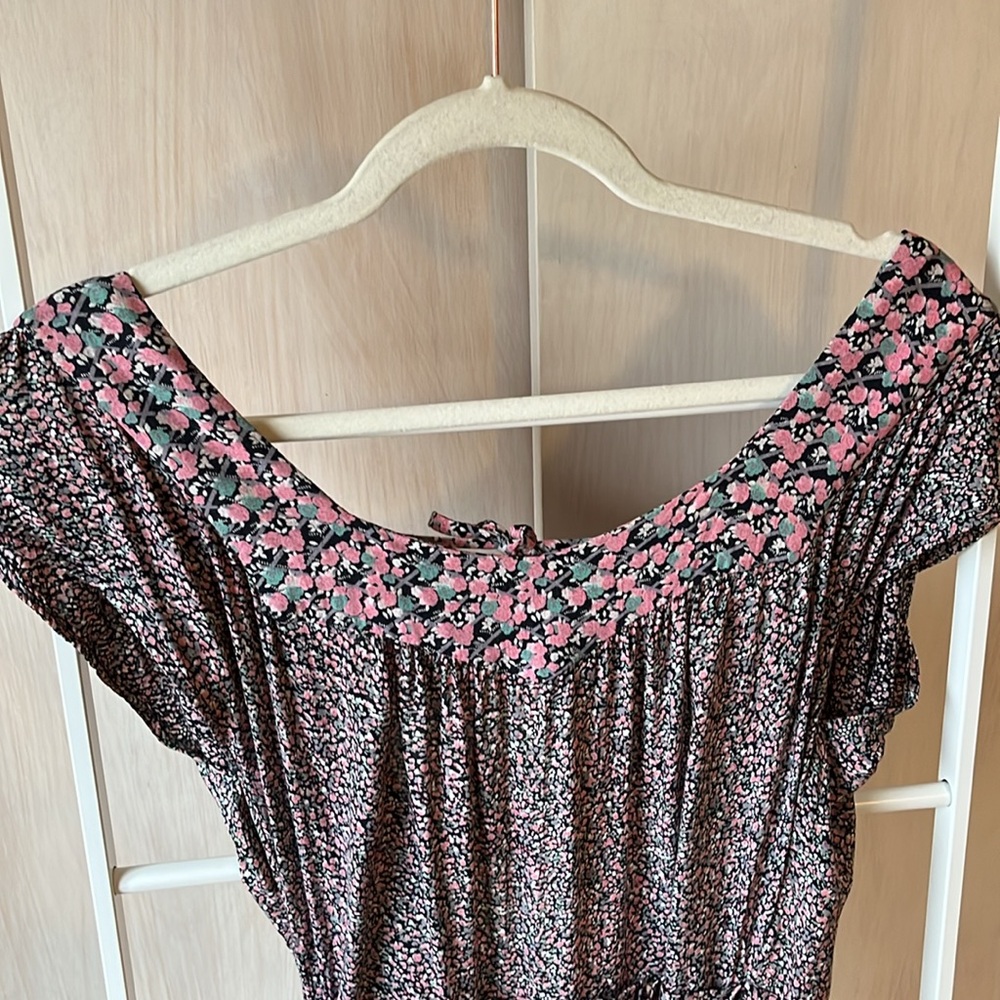 VINTAGE ADINI True Wrap Dress Ditsy Floral Size S - Picture 4 of 14